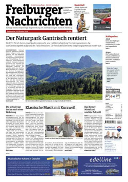 Presseausschnitt: Freiburger Nachrichten, 18. Oktober 2018