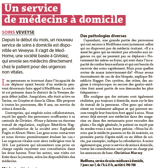 Presseausschnitt: Le Messager, 20. Juli 2018